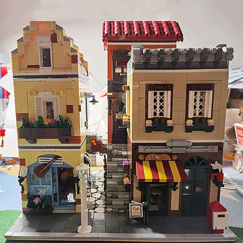 Building Blocks MOC Creator Expert Coffee House Shop Bricks Toys 16008 - 9