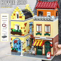 Thumbnail for Building Blocks MOC Creator Expert Coffee House Shop Bricks Toys 16008 - 4