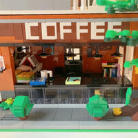 Thumbnail for Building Blocks MOC Creator Expert Coffee Shop House Bricks Toys 16004 - 15