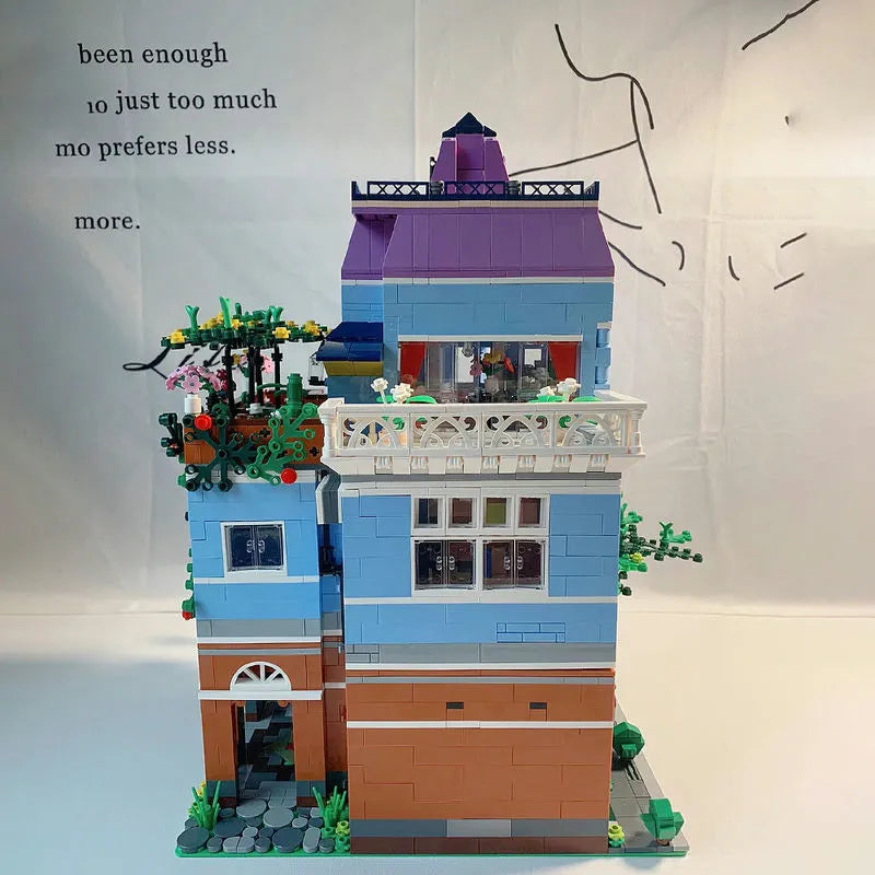 Building Blocks MOC Creator Expert Coffee Shop House Bricks Toys 16004 - 13