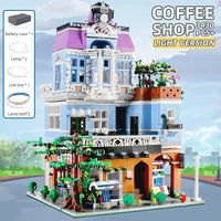 Thumbnail for Building Blocks MOC Creator Expert Coffee Shop House Bricks Toys 16004 - 19