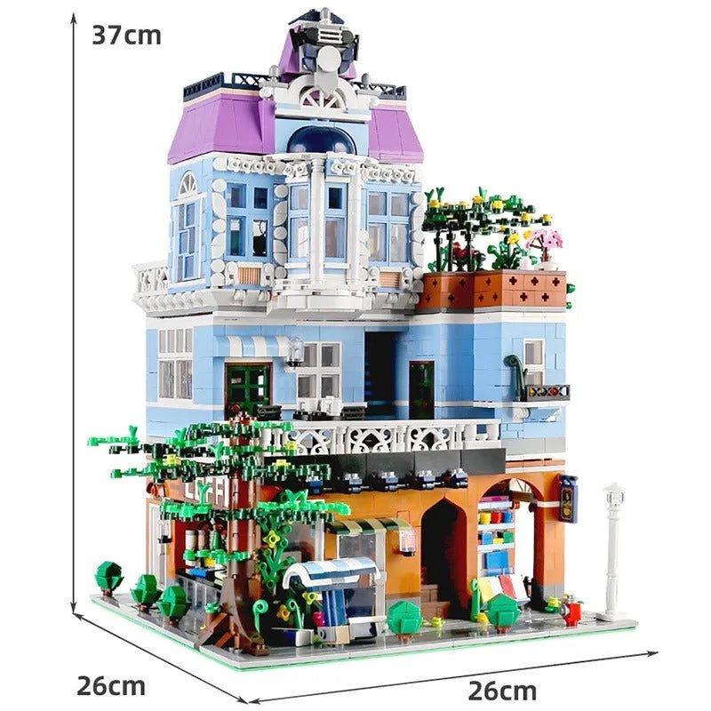 Building Blocks MOC Creator Expert Coffee Shop House Bricks Toys 16004 - 1