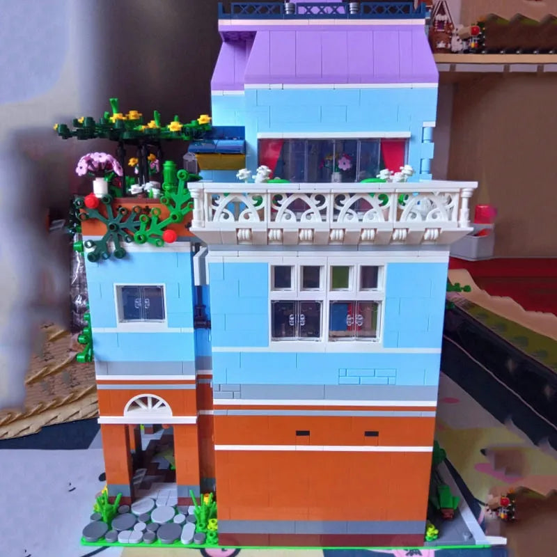Building Blocks MOC Creator Expert Coffee Shop House Bricks Toys 16004 - 4