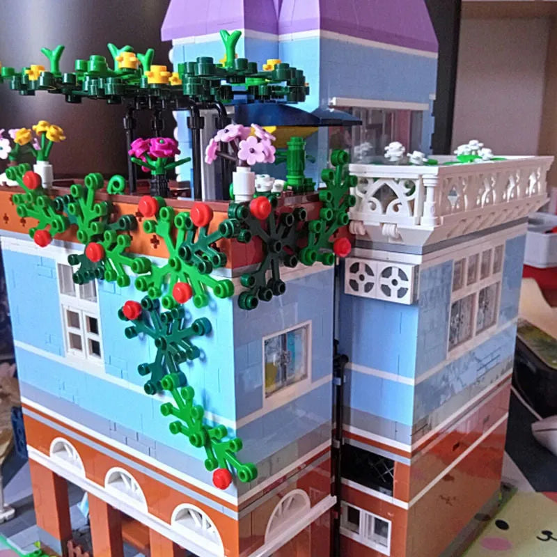 Building Blocks MOC Creator Expert Coffee Shop House Bricks Toys 16004 - 6