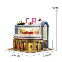 Thumbnail for Building Blocks MOC Creator Expert Downtown Diners California Bricks Toys - 1