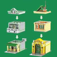 Thumbnail for Building Blocks MOC Creator Expert French Restaurant LED Bricks Toys 16023 - 5