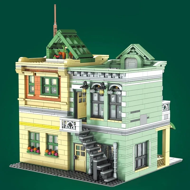 Building Blocks MOC Creator Expert French Restaurant LED Bricks Toys 16023 Construction Set Toys - 4
