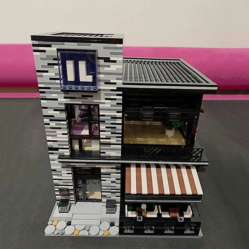 Building Blocks MOC Creator Expert ISLET PUB Restaurant Bricks Toy 16042 Construction Set Toys - 15