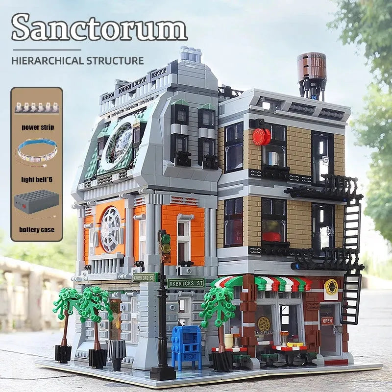 Building Blocks MOC Creator Expert Marvel Sanctum Sanctorum Bricks Toy 16037 - 4