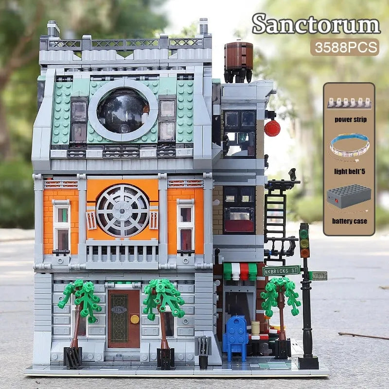 Building Blocks MOC Creator Expert Marvel Sanctum Sanctorum Bricks Toy 16037 - 3