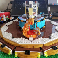 Thumbnail for Building Blocks MOC Creator Expert Motorized RC APP Carousel Bricks Toy 11011 - 9
