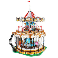 Thumbnail for Building Blocks MOC Creator Expert Motorized RC APP Carousel Bricks Toy 11011 - 3