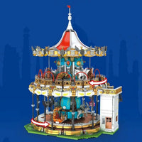 Thumbnail for Building Blocks MOC Creator Expert Motorized RC APP Carousel Bricks Toy 11011 - 15
