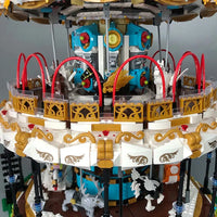 Thumbnail for Building Blocks MOC Creator Expert Motorized RC APP Carousel Bricks Toy 11011 - 11