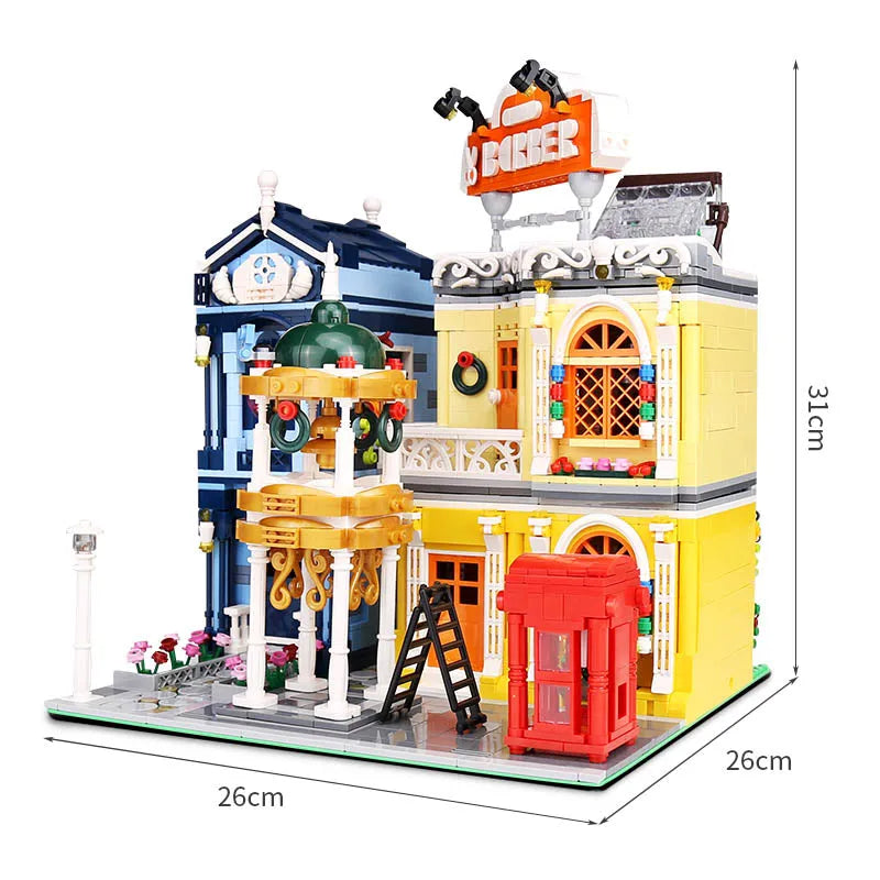 Building Blocks MOC Creator Experts City Barber Shop Bricks Toys 16031 - 6