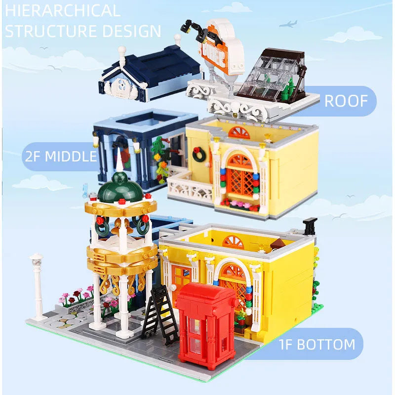 Building Blocks MOC Creator Experts City Barber Shop Bricks Toys 16031 - 5