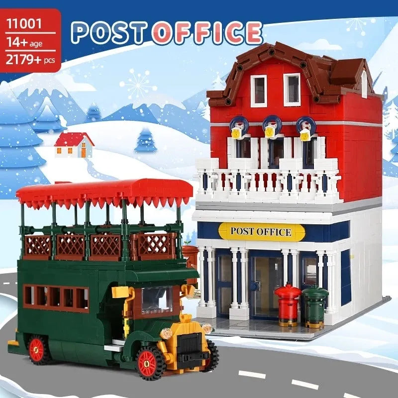 Building Blocks MOC Creator Experts City Post Office Bricks Toy 11001 - 7