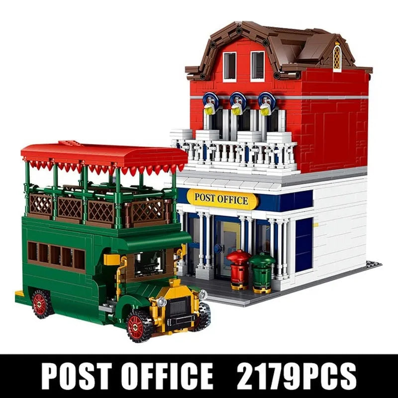 Building Blocks MOC Creator Experts City Post Office Bricks Toy 11001 - 1