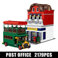 Thumbnail for Building Blocks MOC Creator Experts City Post Office Bricks Toy 11001 - 1