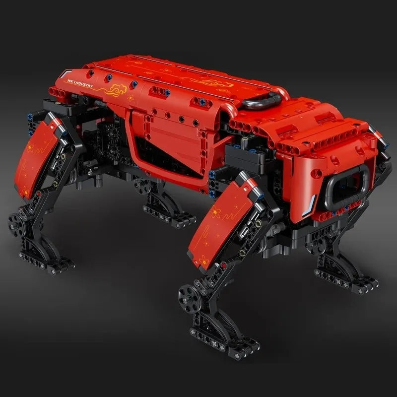Building Blocks MOC Creator STEM Robot APP RC Red Dog Bricks Kids Toys - 5