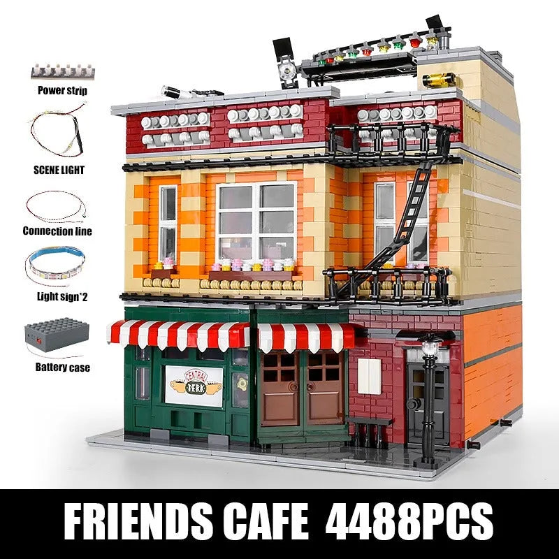 Building Blocks MOC Expert 16014 Central Perk Big Bang Theory Bricks Toy - 1