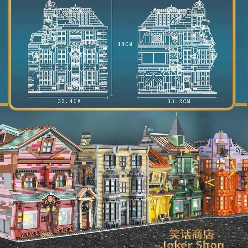 Building Blocks MOC Expert 16041 Harry Potter Magic Joker Shop Bricks Toys Construction Set Toys - 3