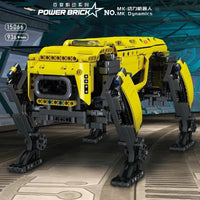 Thumbnail for Building Blocks MOC Expert APP RC Yellow Dog Robots STEM Bricks Kids Toys - 6