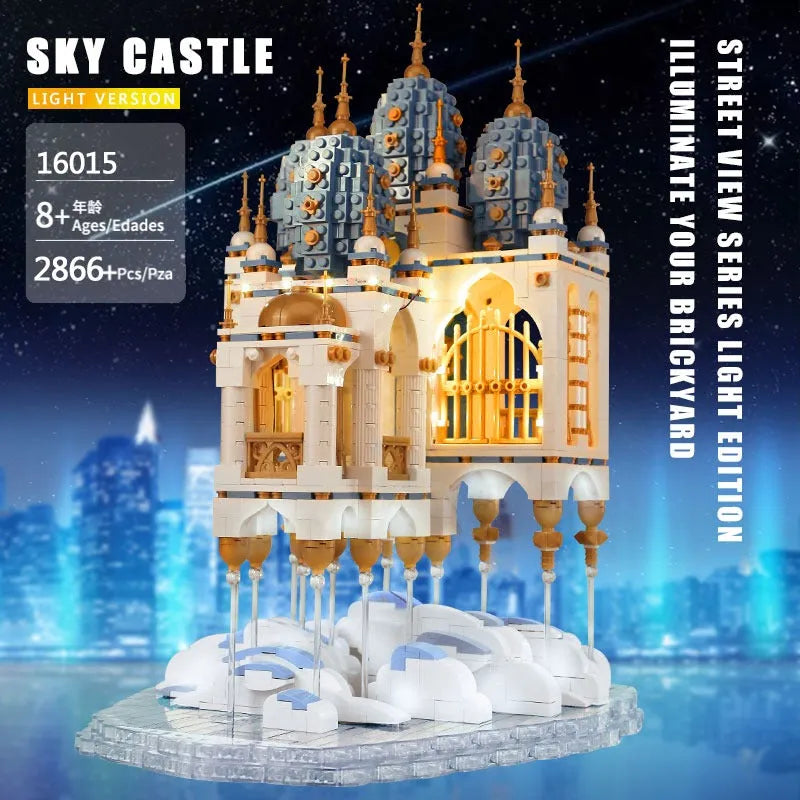 Building Blocks MOC Expert Creator City Sky Castle Bricks Toy 16015 Construction Set Toys - 5