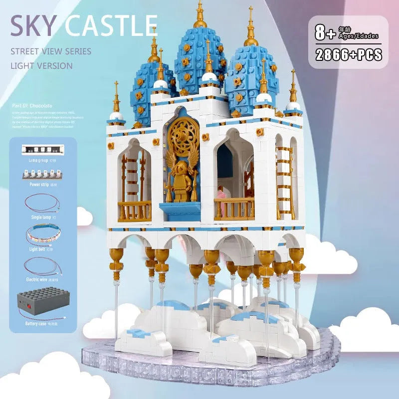 Building Blocks MOC Expert Creator City Sky Castle Bricks Toy 16015 Construction Set Toys - 4