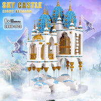 Thumbnail for Building Blocks MOC Expert Creator City Sky Castle Bricks Toy 16015 Construction Set Toys - 9