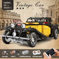 Thumbnail for Building Blocks MOC Expert RC APP Vintage T50 Car Bricks Toys 13080D - 2