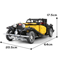 Thumbnail for Building Blocks MOC Expert RC APP Vintage T50 Car Bricks Toys 13080D - 13