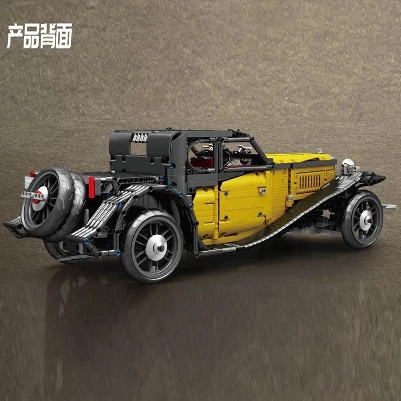Building Blocks MOC Expert RC APP Vintage T50 Car Bricks Toys 13080D - 8