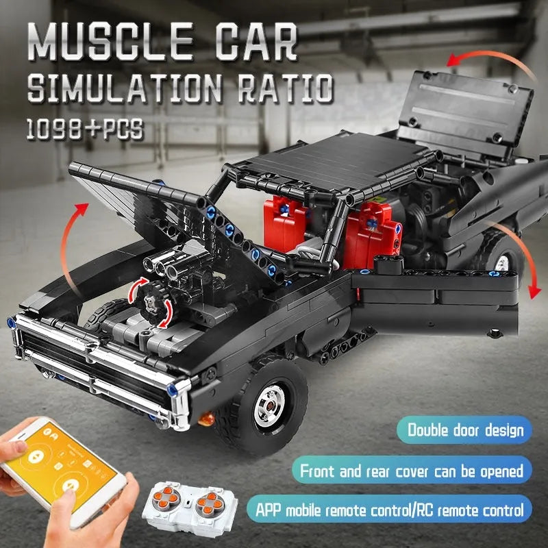 MOC Expert RC Ultimate Muscle Car Building Blocks