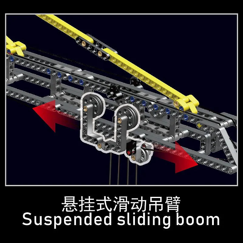 Building Blocks MOC Expert Tech Motorized RC APP Tower Crane Bricks Toy 17004 - 9