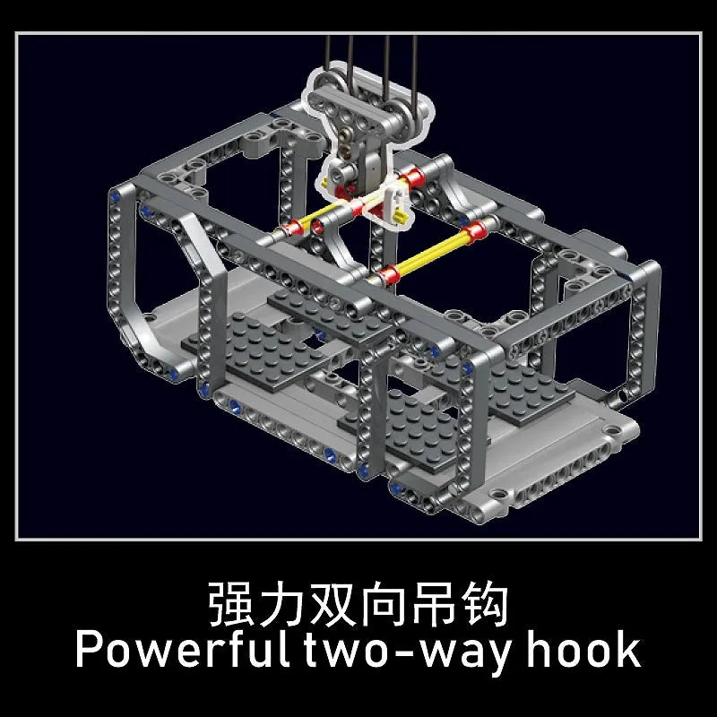 Building Blocks MOC Expert Tech Motorized RC APP Tower Crane Bricks Toy 17004 - 10