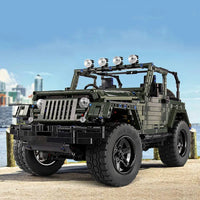 Thumbnail for Building Blocks MOC Expert Wrangler Off Road Car SUV Bricks Toys 13124 - 10