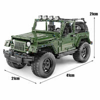 Thumbnail for Building Blocks MOC Expert Wrangler Off Road Car SUV Bricks Toys 13124 - 5