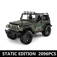 Thumbnail for Building Blocks MOC Expert Wrangler Off Road Car SUV Bricks Toys 13124 - 8