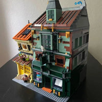 Thumbnail for Building Blocks MOC Experts 16040 Harry Potter Magic Book Store Bricks Toy - 7
