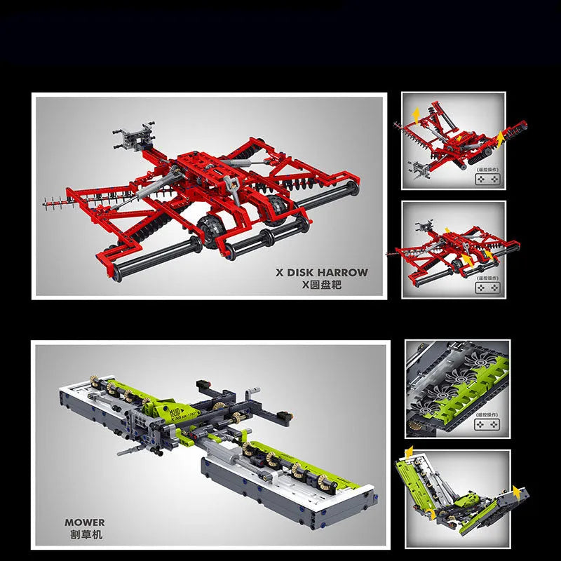 Building Blocks MOC Fastrac 4000ER Tractor Supplement Kit Bricks Toy EU - 4