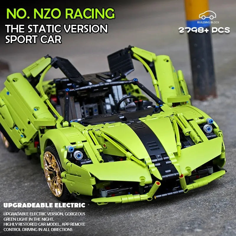 Building Blocks MOC Ferrari Enzo Super Racing Sports Car Bricks Toy 13074 - 11