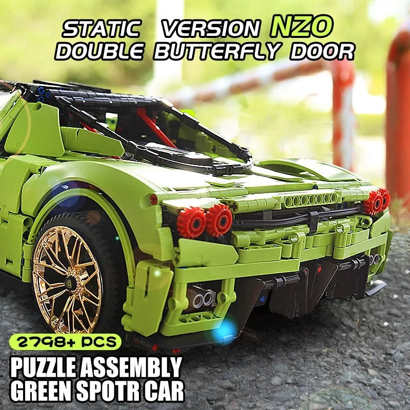 Building Blocks MOC Ferrari Enzo Super Racing Sports Car Bricks Toy 13074 - 14