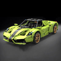 Thumbnail for Building Blocks MOC Ferrari Enzo Super Racing Sports Car Bricks Toy 13074 - 4