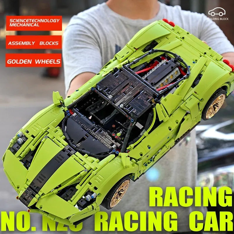 Building Blocks MOC Ferrari Enzo Super Racing Sports Car Bricks Toy 13074 - 10