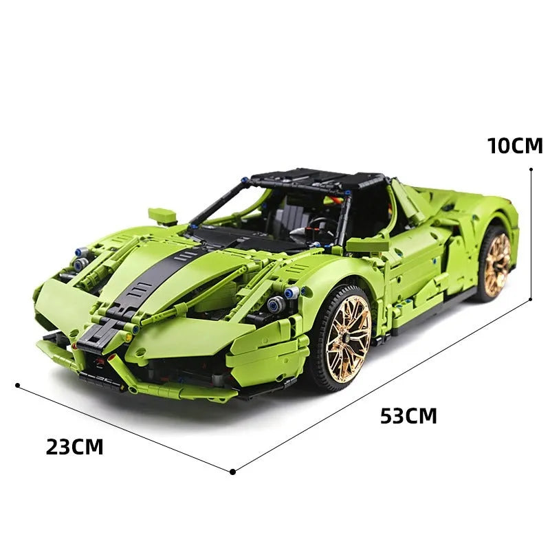 Building Blocks MOC Ferrari Enzo Super Racing Sports Car Bricks Toy 13074 - 7