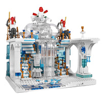 Thumbnail for Building Blocks MOC Girl Creative Expert Princess Crystal Falls Castle Bricks Toy Construction Set Toys - 8