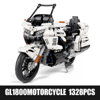 Thumbnail for Building Blocks MOC Gold Wing GL1800 Classic Motorcycle Bricks Toys 23001 - 2