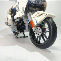 Thumbnail for Building Blocks MOC Gold Wing GL1800 Classic Motorcycle Bricks Toys 23001 - 12