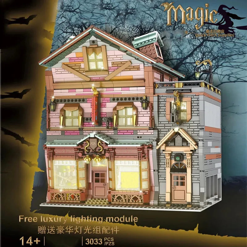 Building Blocks MOC Harry Potter Quick Pitch Supplies Store Bricks Toy 16039 Construction Set Toys - 2